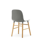 Form Chair, Grey, Oak Legs