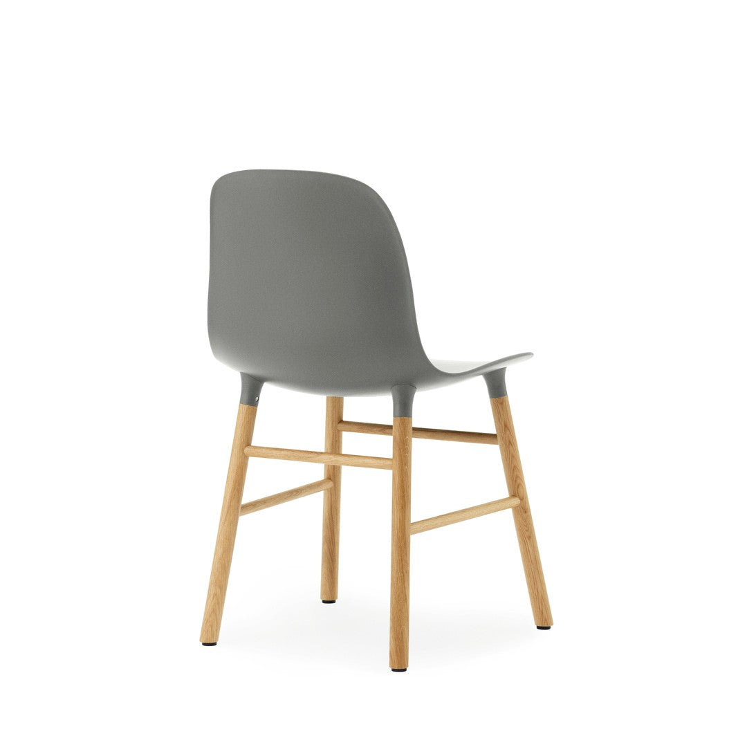 Form Chair, Grey, Oak Legs