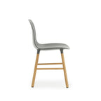 Form Chair, Grey, Oak Legs
