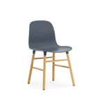 Silla Form Azul Patas Roble