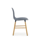 Silla Form Azul Patas Roble