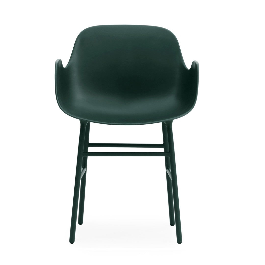 Armchair, Form Green, Steel Legs