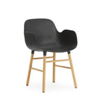 Armchair Form Black Oak Legs