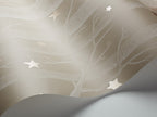 Papel pintado Wood and Stars brown