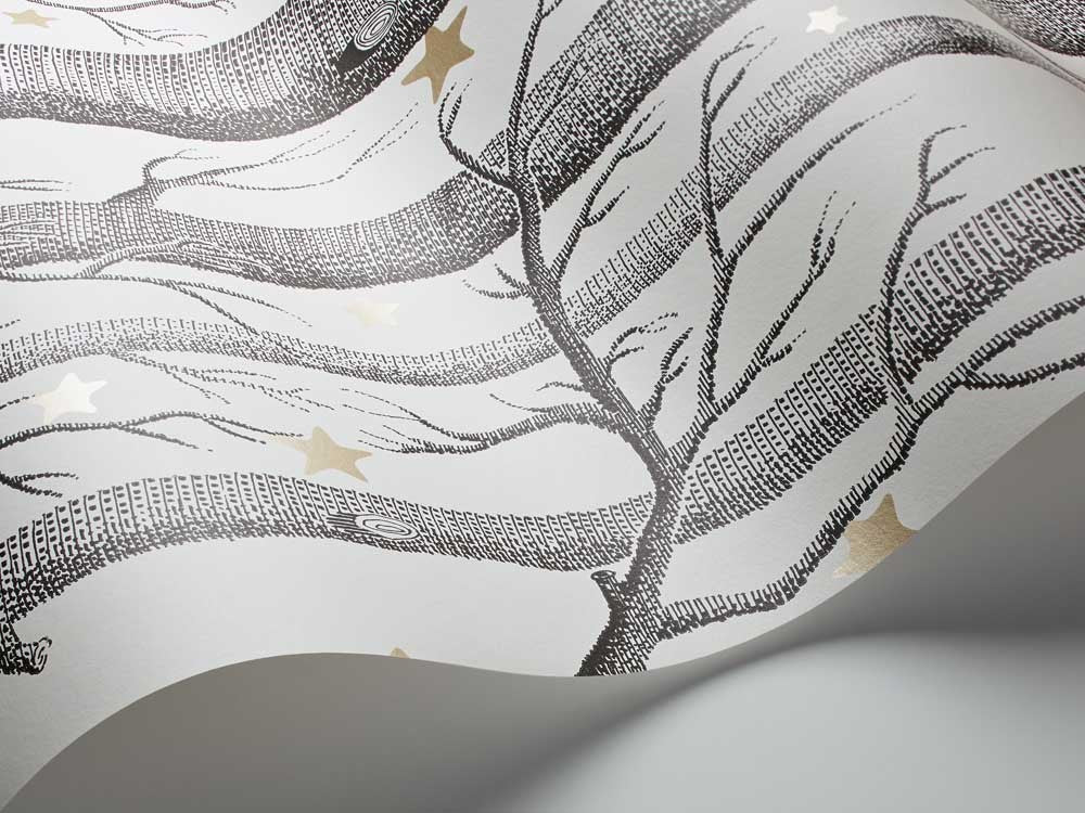 Papel Pintado | Wood And Stars Light White