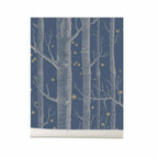 Papel Pintado | Wood And Stars Dark Blue