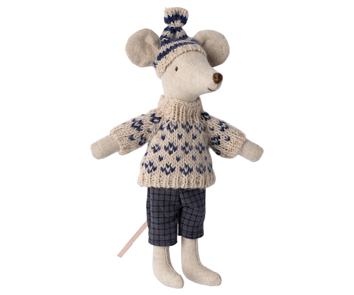 Ratón de invierno con esquí, Papá