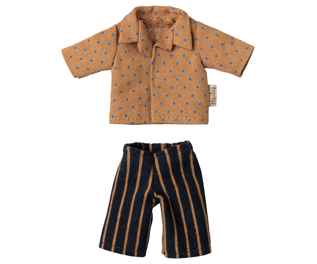 Camisa y pantalones a rayas, Papá ratón