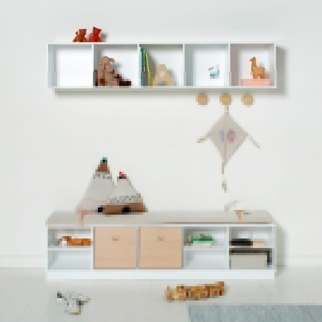 Cajon 2x Blanco/roble