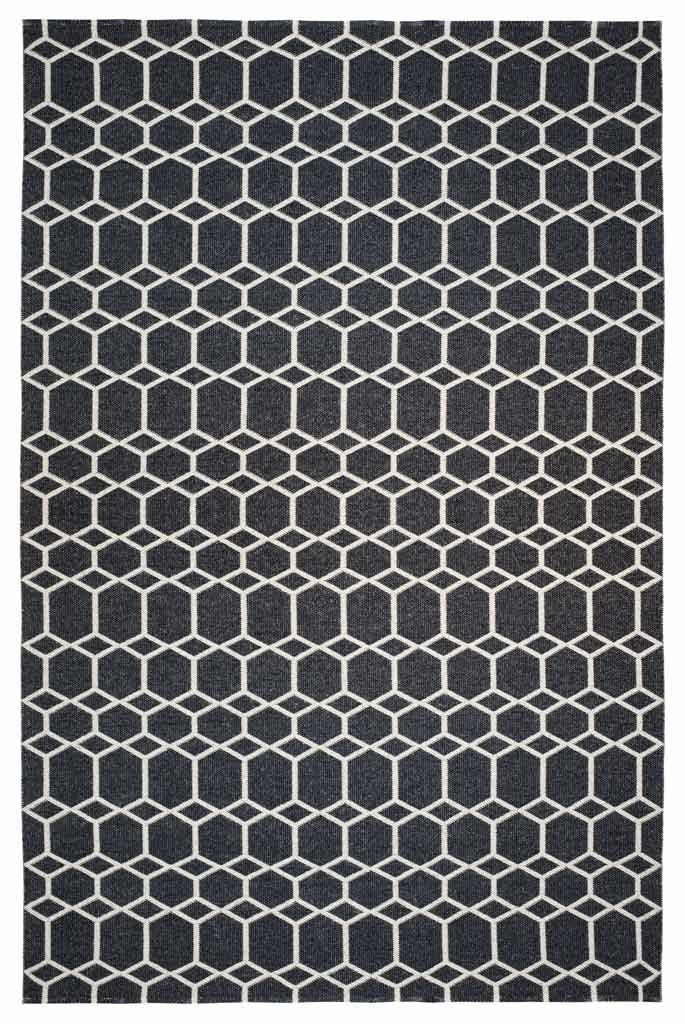 Alfombra Vinílica | Ingrid Negra 70x200