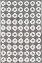 Alfombra Vinílica Gris | Flower 70x100