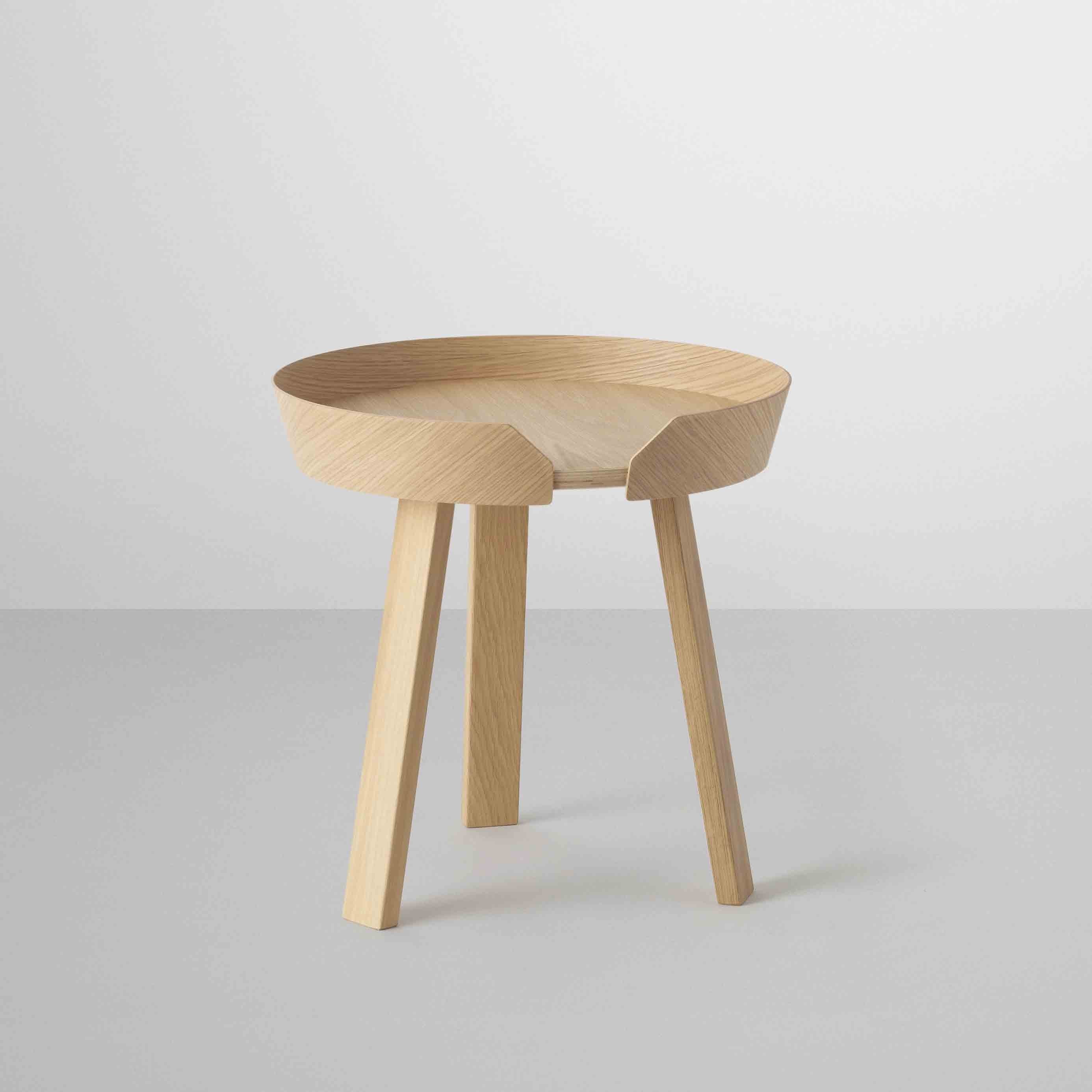 Around small oak side table
