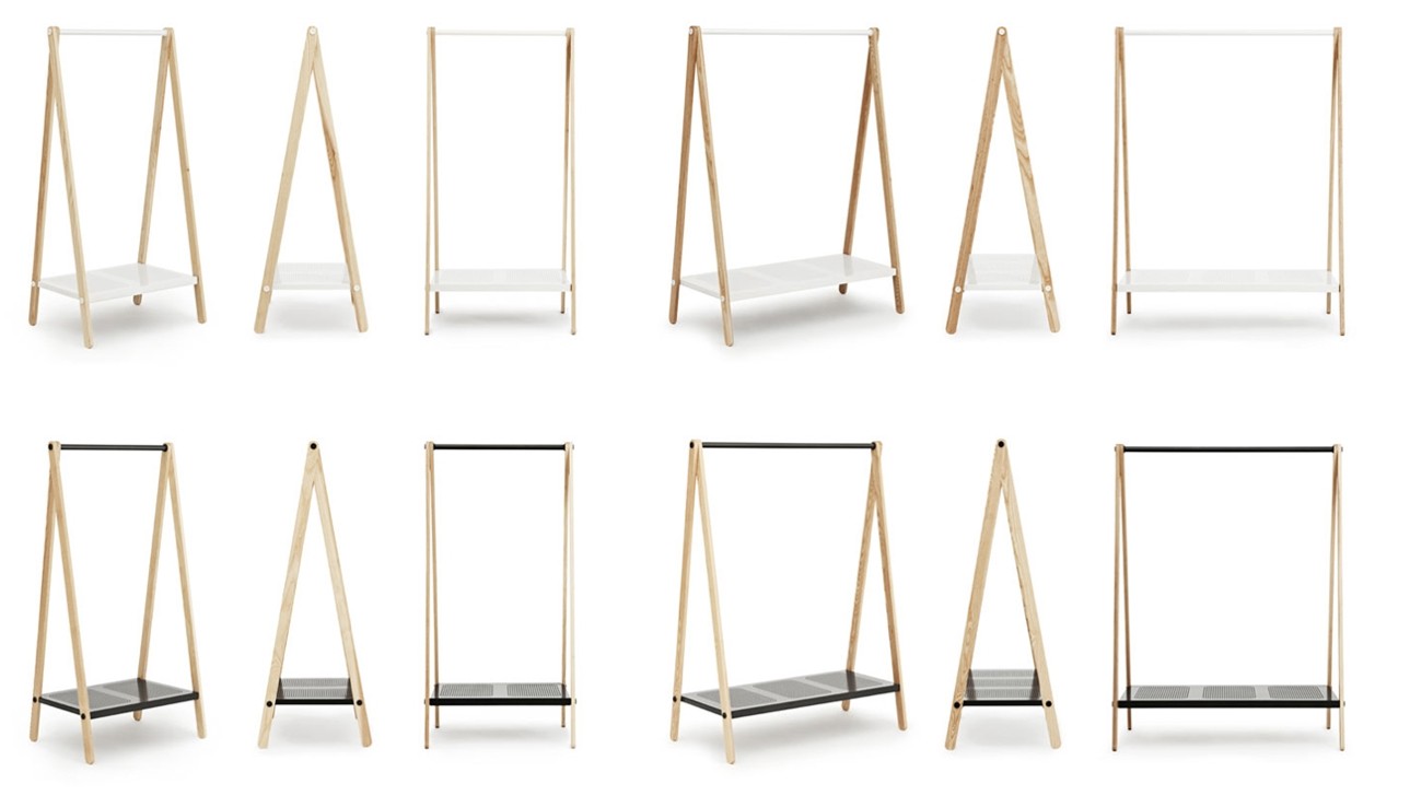 Estanteria para colgar Toj small white