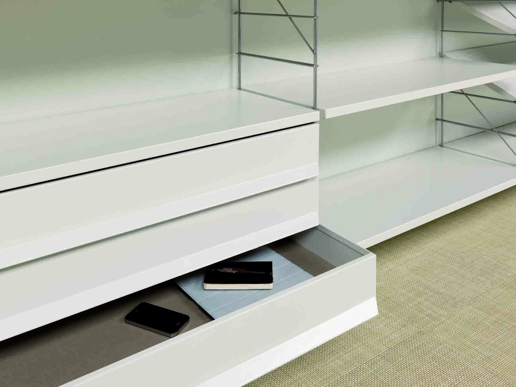 Estante de acero pintado blanco 60 cm Tria36