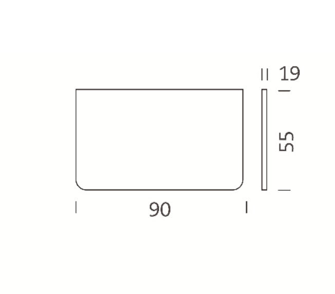 Escritorio blanco 90x55 Tria36