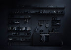 Armoire coulissante noire 78x20cm