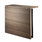 Folding Table Walnut/black 78x96cm