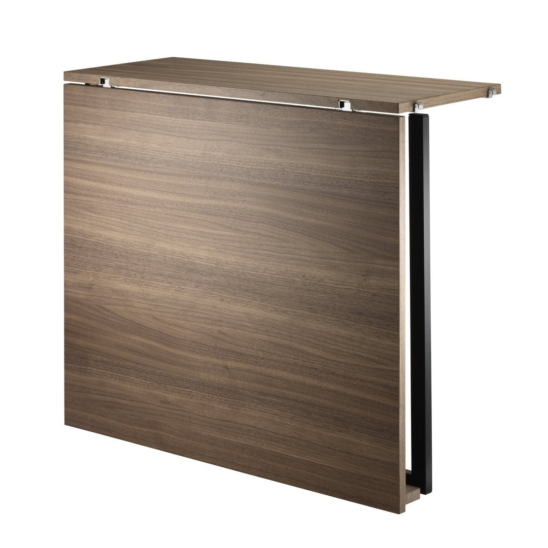 Folding Table Walnut/black 78x96cm
