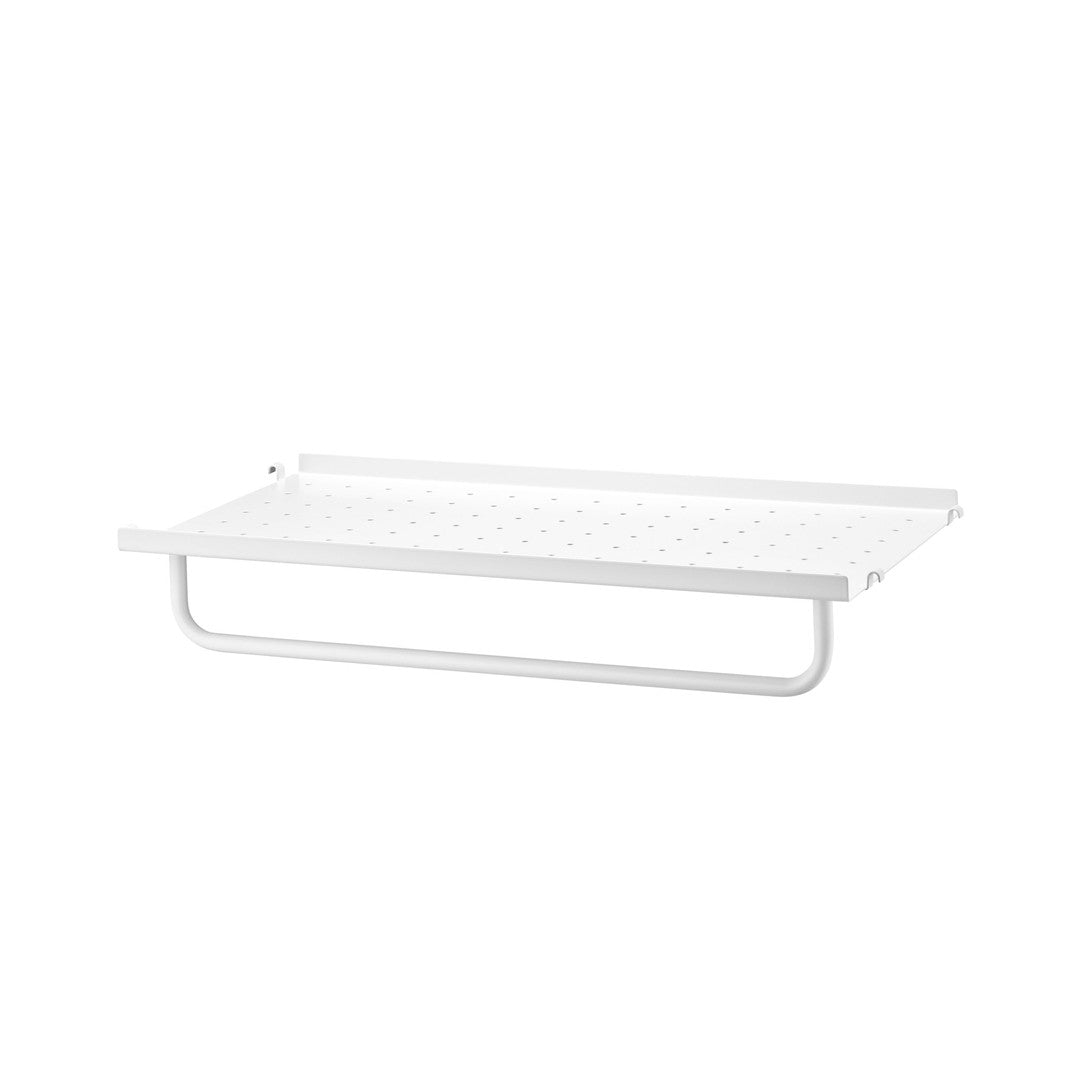 Estante Metal borde bajo blanco 58x30cm