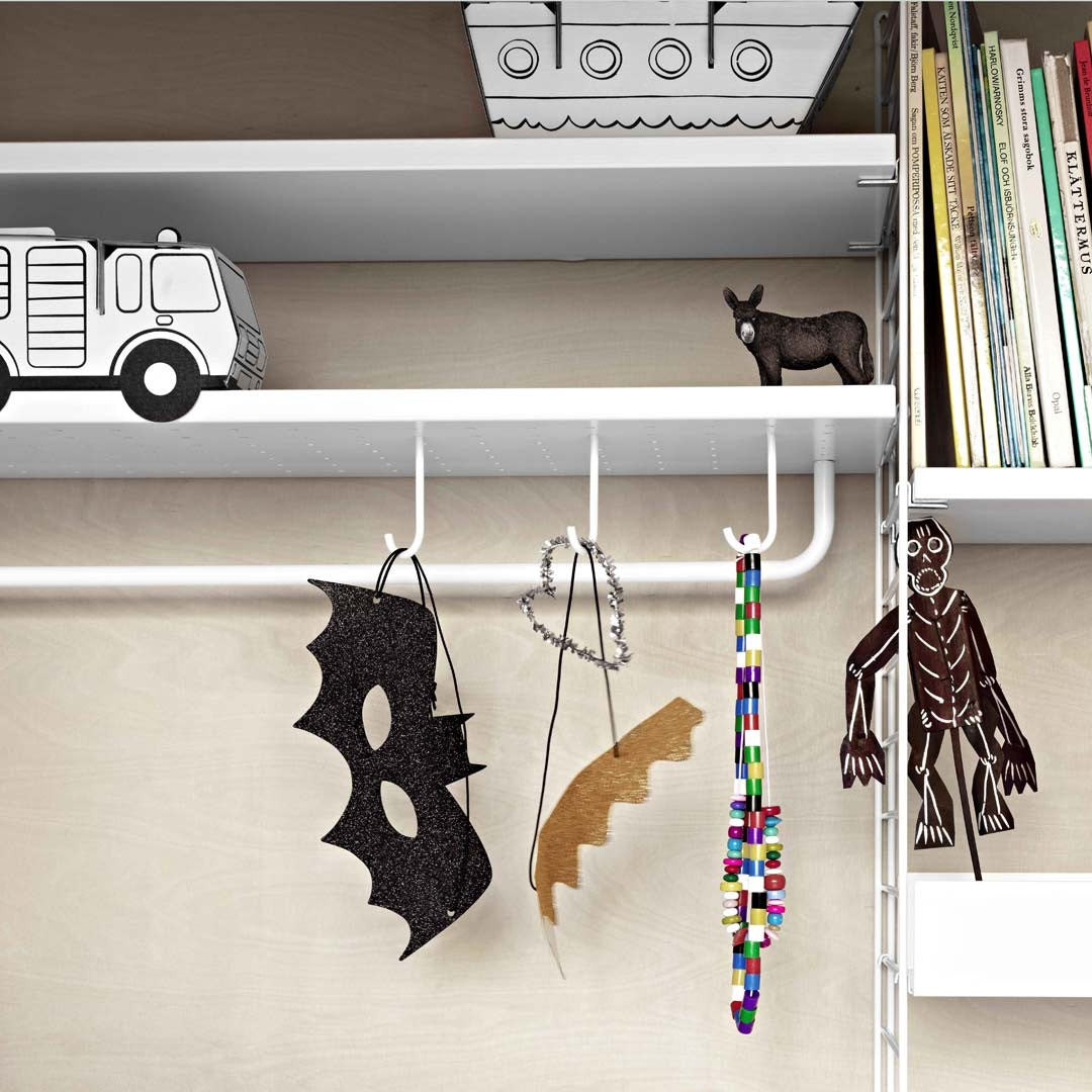Estante Metal borde bajo blanco 78x30