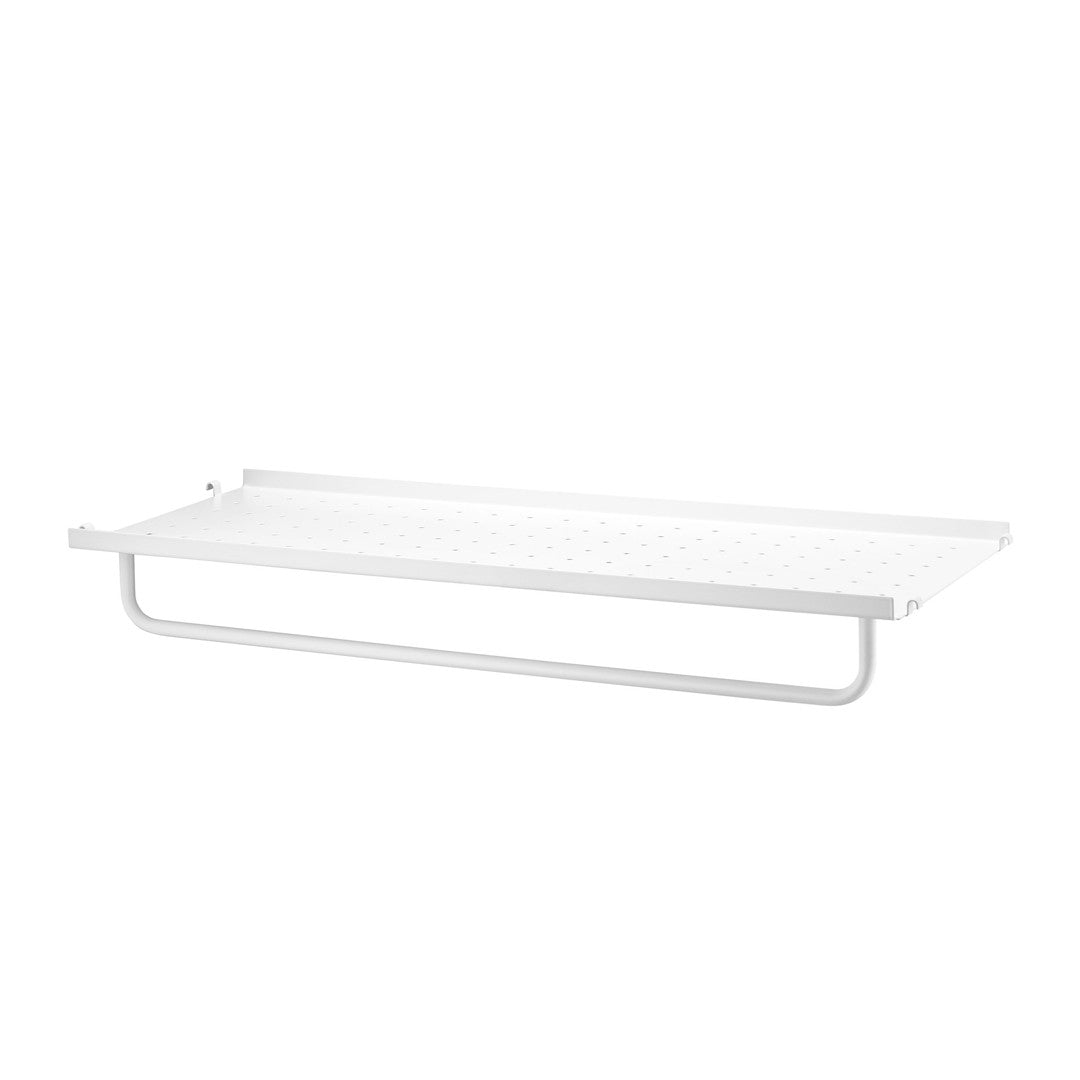 Estante Metal borde bajo blanco 78x30