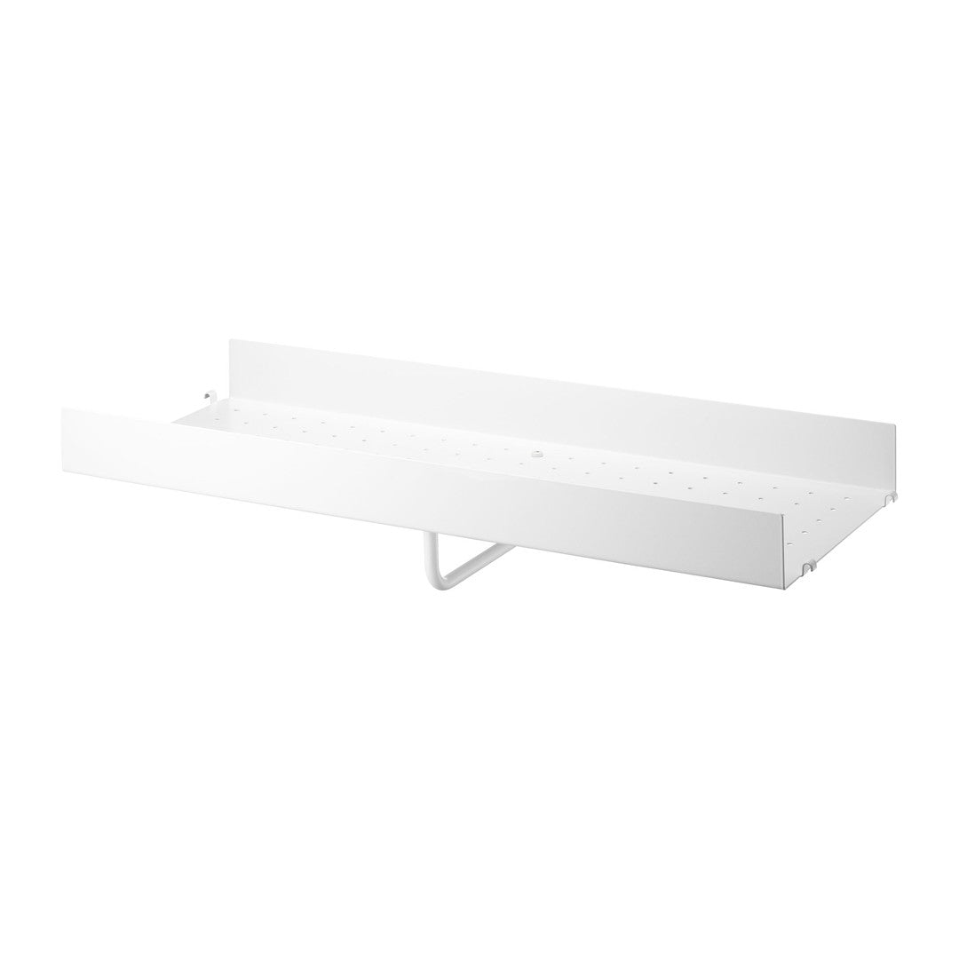 Estante Metal con Bordes blanco 78x30