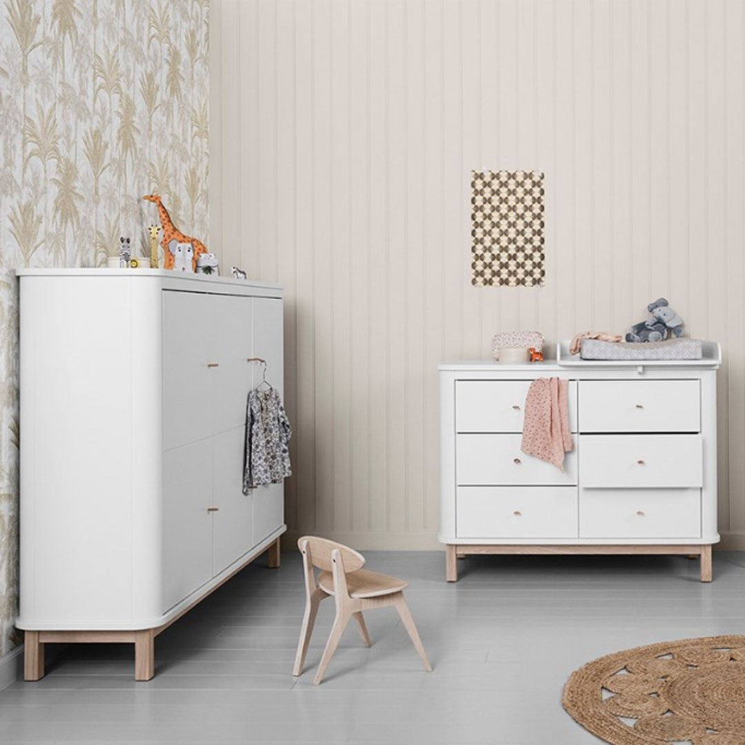 Commode | Bois 6 Tiroirs Chêne/Naturel