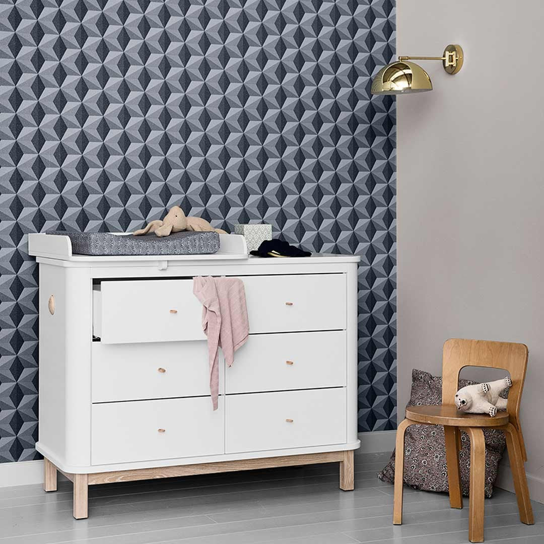 Commode | Bois 6 Tiroirs Chêne/Naturel