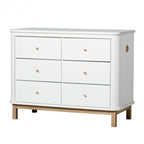 Commode | Bois 6 Tiroirs Chêne/Naturel