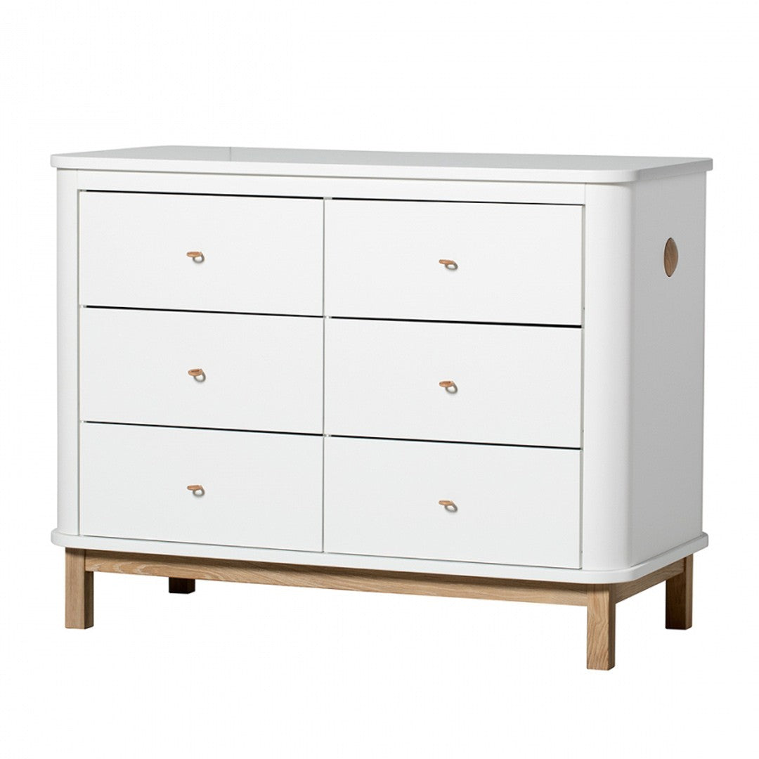 Commode | Bois 6 Tiroirs Chêne/Naturel