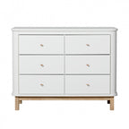 Commode | Bois 6 Tiroirs Chêne/Naturel