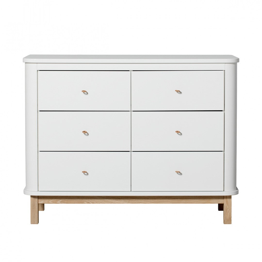 Commode | Bois 6 Tiroirs Chêne/Naturel