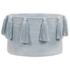 Cesta Tassels | soft blue