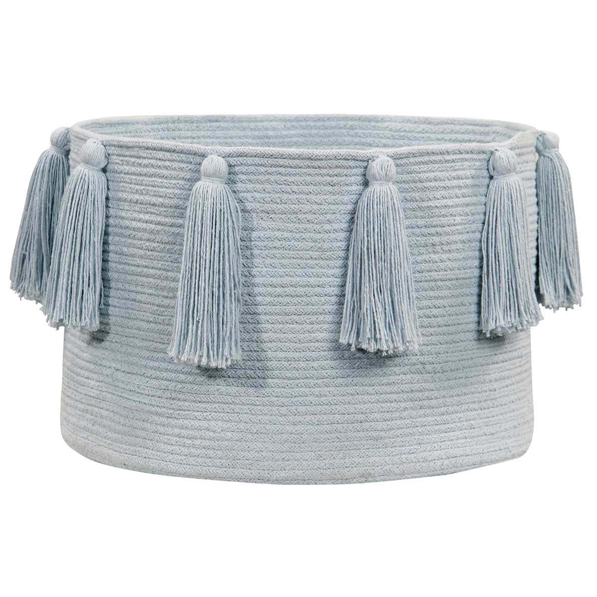 Cesta Tassels | soft blue