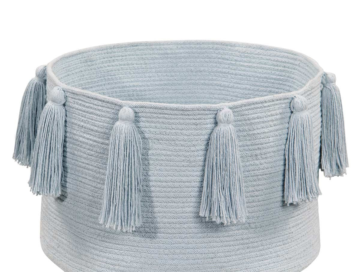 Cesta Tassels | soft blue