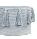 Cesta Tassels | soft blue