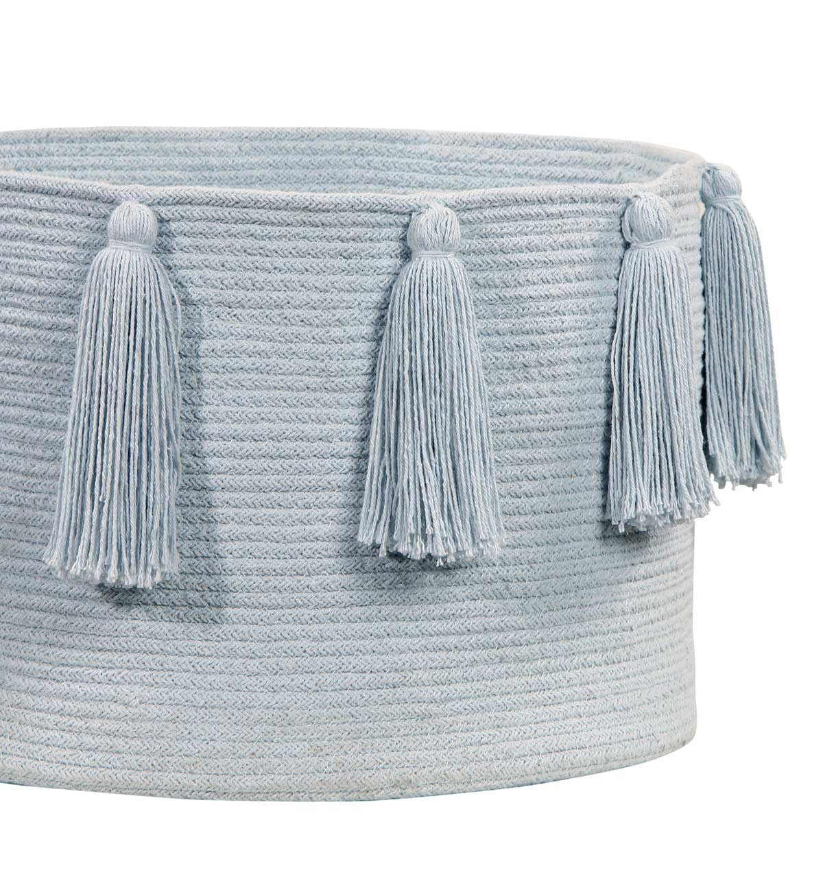 Cesta Tassels | soft blue
