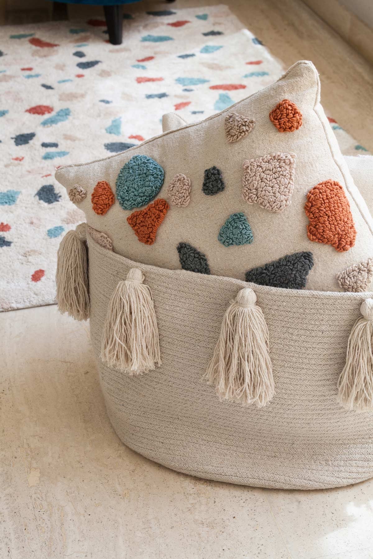 Basket | Tassels Natural