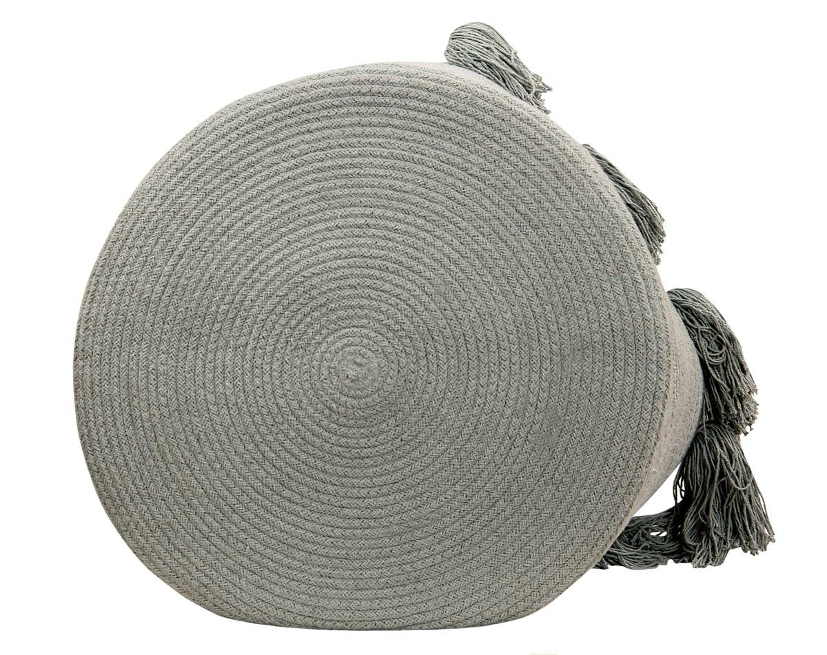 Basket | Tassels Light Grey