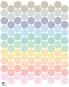 Vinilos Infantiles Topos Colores Pastel