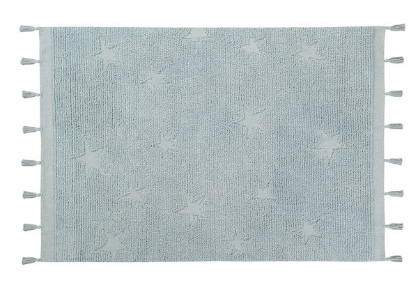 Alfombra Lavable Azul | Hippy Stars