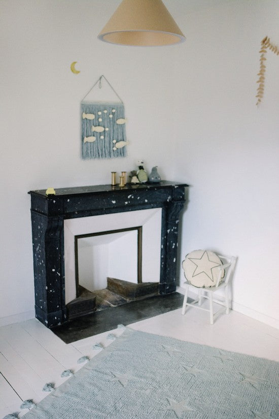 Alfombra Lavable Azul | Hippy Stars