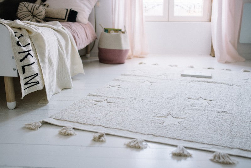 Alfombra Lavable Natural | Hippy Stars
