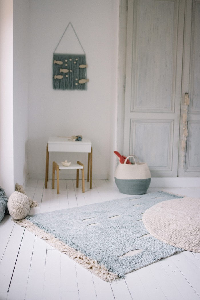 Cesta | Zoco Natural Azul vintage