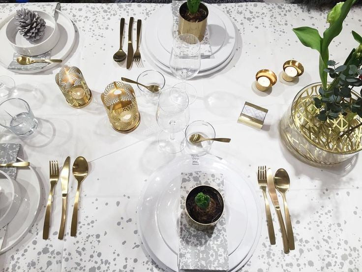 Mantel de mesa Splash Gris de