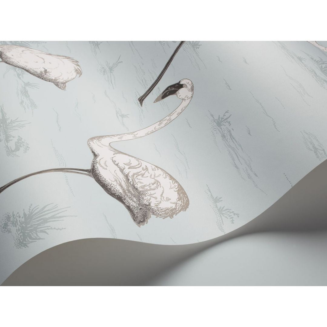 Papel Pintado | Flamingos Azul