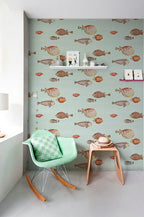 Papel Pintado | Peces Acquario Azul