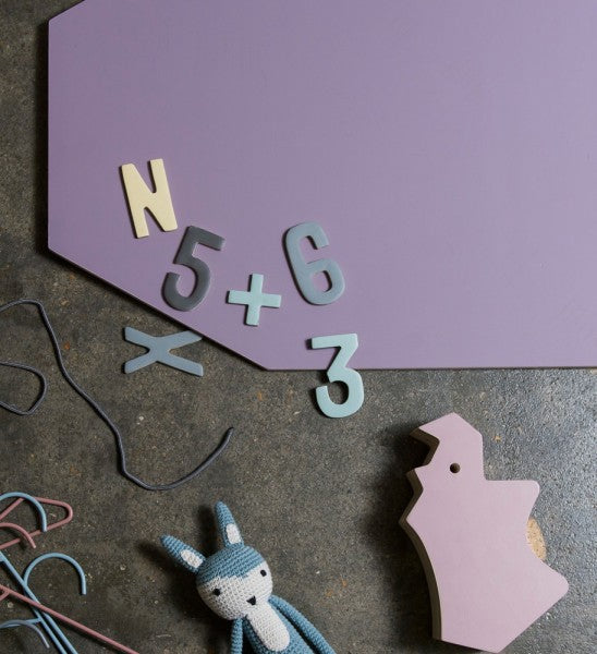 Pack Numeros Pizarra Magnética Lila