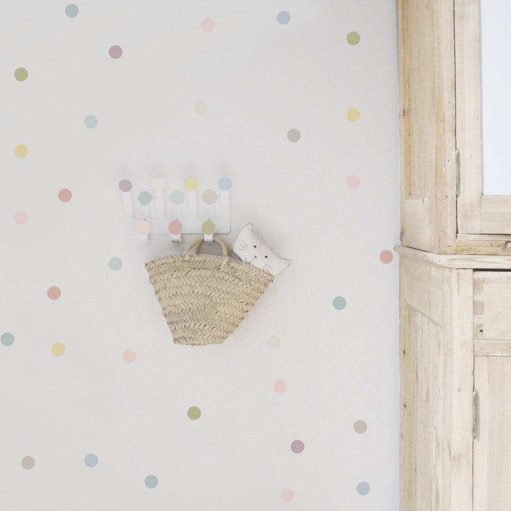 Vinilos Infantiles Topos Colores Pastel