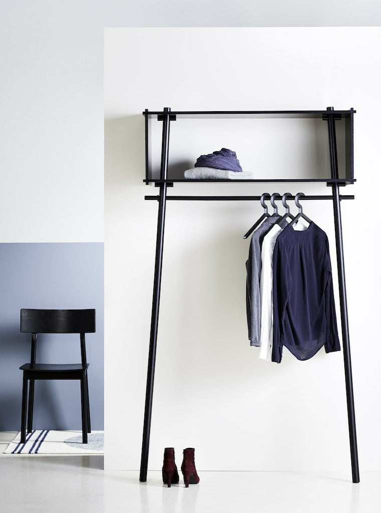 Estantería para ropa Tojbox Negro